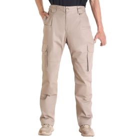 VEVOR FR Pants for Men, 9 oz 100% Cotton, Flame-Resistant Cargo Pants with Multi-Pockets and Elastic Waist, Reinforced Tear-proof Stitching